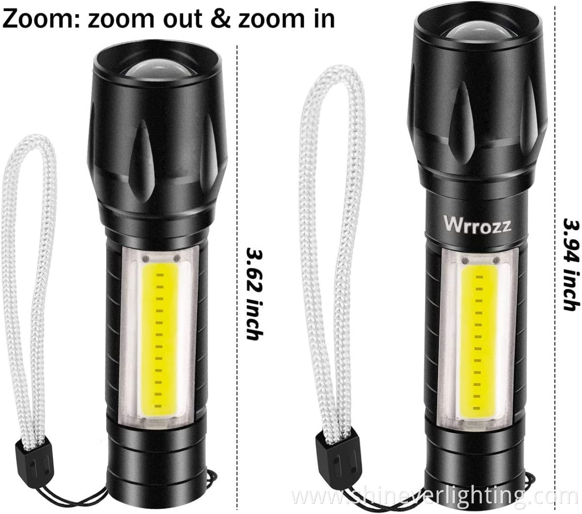 Portable USB rechargeable torch light